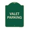 Signmission Designer Series Sign Valet Parking, Green & Tan Heavy-Gauge Aluminum Sign, 24" x 18", G-1824-22748 A-DES-G-1824-22748 - alternate 1